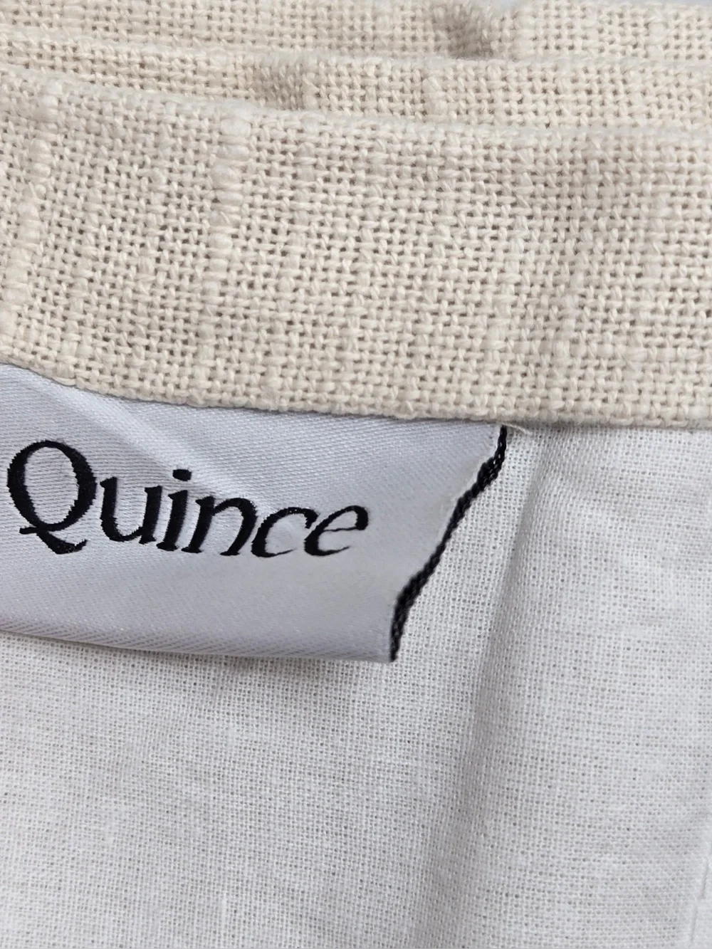 NWT QUINCE Set Of 2 48x84 Cotton Slub Curtains Natural 0858